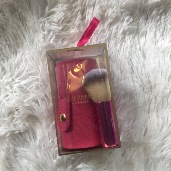 Isaac Mizrahi On The Go Brush Set Makeup Case Pink